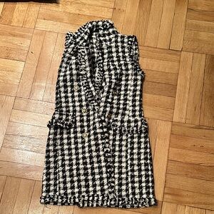 HoundstoothTweed Vest